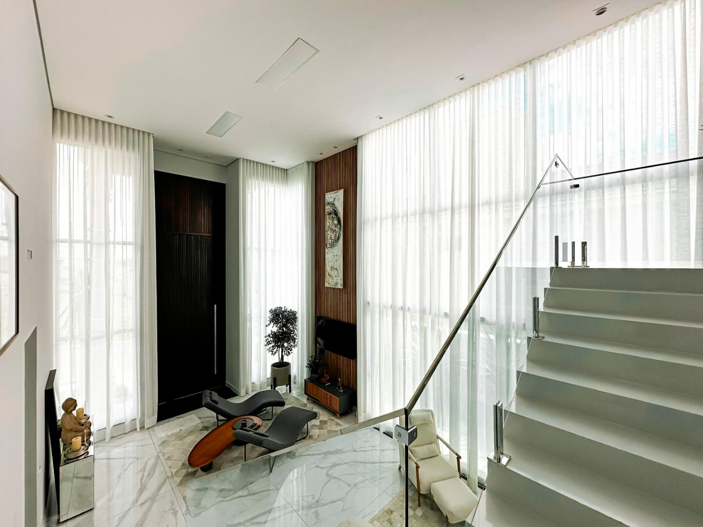 Cortinas Pé Direito Duplo criativas